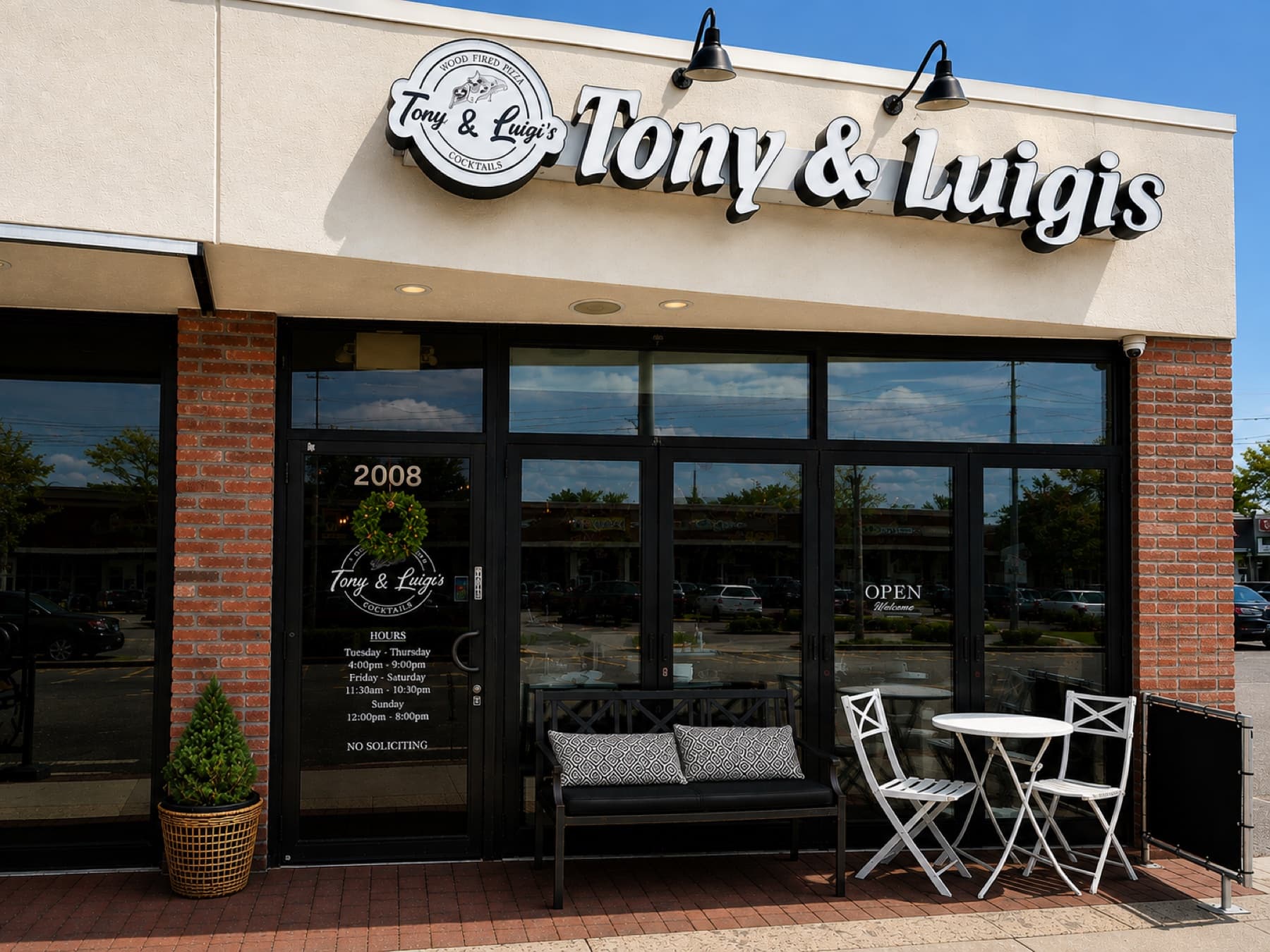 Tony & Luigi's storefront entrance
