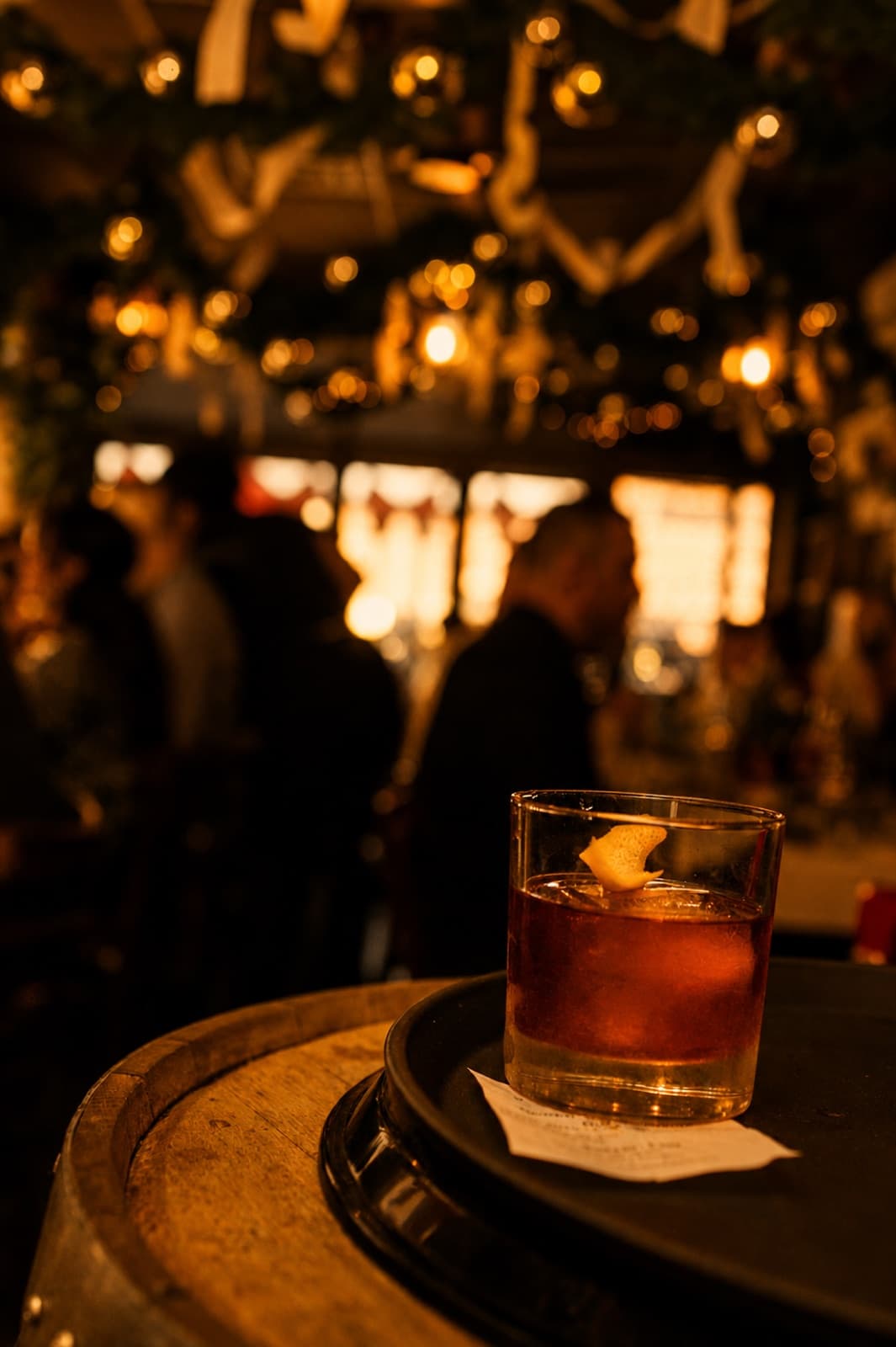 Craft cocktail at the bar